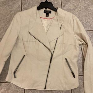 Victoria Secrets white Size L leather jacket